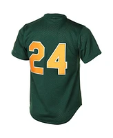 Men's Mitchell & Ness Rickey Henderson Green Oakland Athletics 1998 Cooperstown Mesh Batting Practice Jersey