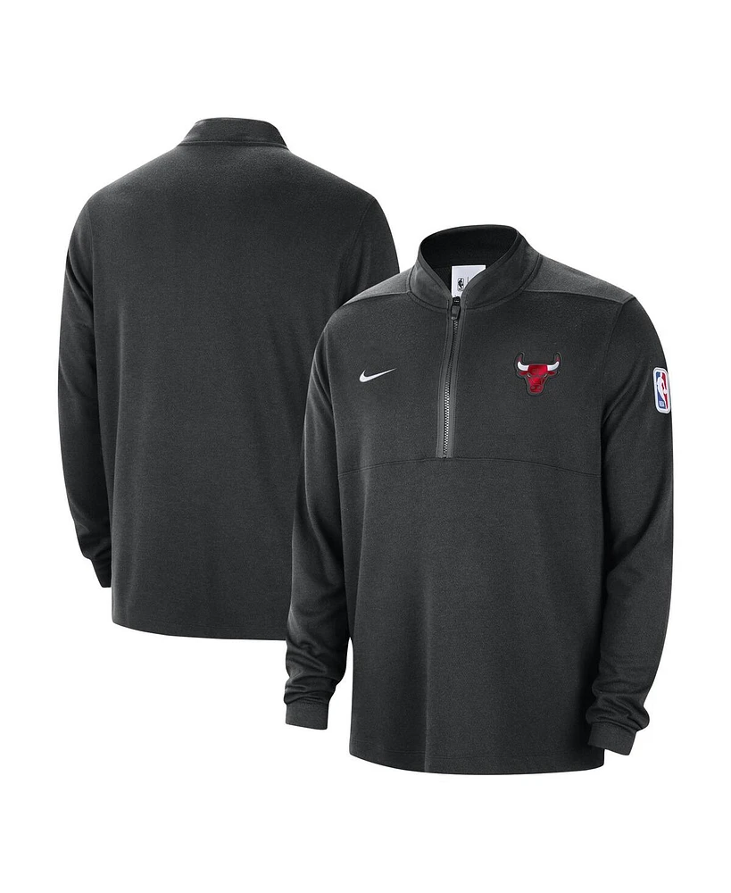 Men's Nike Black Chicago Bulls 2023/24 Authentic Performance Half-Zip Jacket