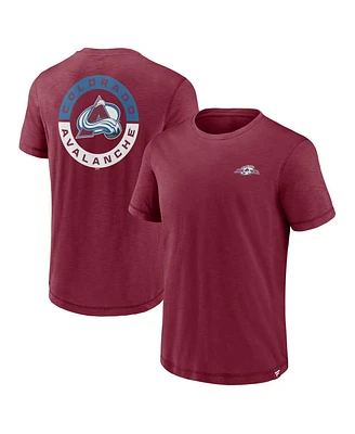 Men's Fanatics Burgundy Colorado Avalanche High Stick T-shirt