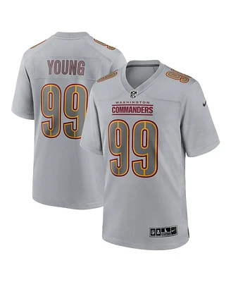 Men's Nike Chase Young Gray Washington Commanders Atmosphere Fashion Game Jersey