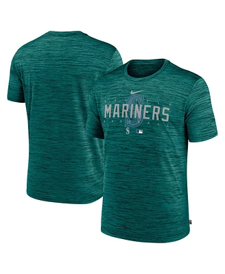Men's Nike Aqua Seattle Mariners Authentic Collection Velocity Performance Practice T-shirt