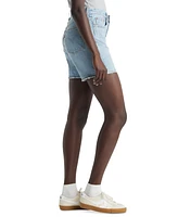 Levi's 501 Mid-Thigh High Rise Straight Fit Denim Shorts