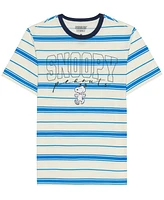 Hybrid Men's Snoopy Short Sleeve Stripe T-shirt