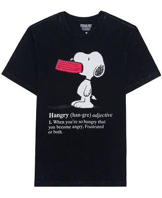 Men's Hangry Snoopy Mineral Wash Short Sleeve T-shirt