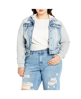 Plus Denim Street Jacket