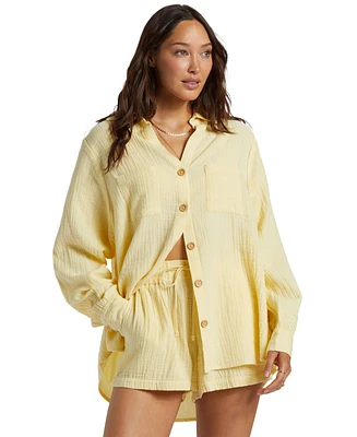 Billabong Juniors' Swell Crinkled Blouse