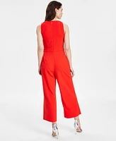 Karl Lagerfeld Paris Women's Cropped Wide-Leg Jumpsuit