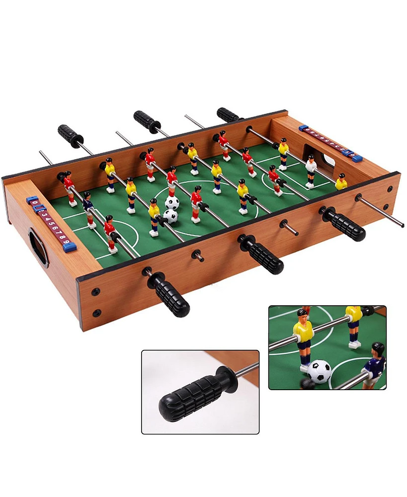 Costway 2 In 1 Table Game Air Hockey Foosball Table Christmas Gift For Kids