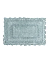 Laura Ashley Crochet Reversible Cotton Bath Rug