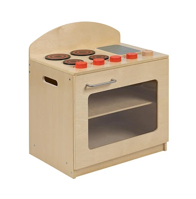 Children's Wooden Kitchen Stove With Turnable Knobs For Commercial Or Home Use