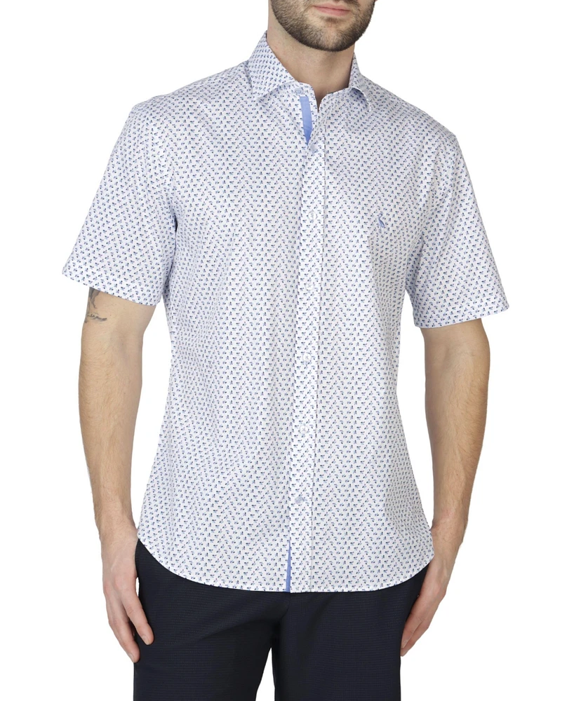 Poplin Stretch Short Sleeve Shirt