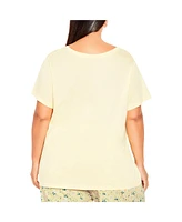 Plus Size Short Sleeve Great Day Sleep Top