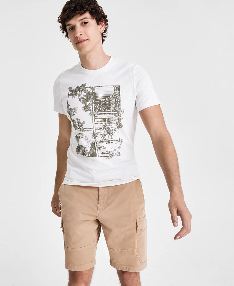 Sun + Stone Men's Tropical Graphic Short-Sleeve T-Shirt