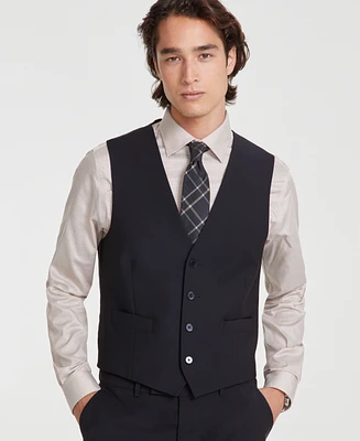 Calvin Klein Men's Slim-Fit Wool Infinite Stretch Suit Vest