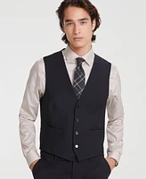 Calvin Klein Men's Slim-Fit Stretch Wool-Blend Suit Separate Vest