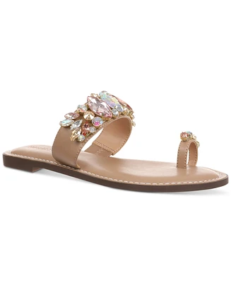 Thalia Sodi Women's Weylin Embellished Flat Sandals