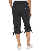 Calvin Klein Women's Convertible Cargo Capri Pants