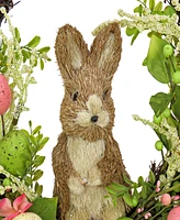 National Tree Company 16" Bunny with Easter Eggs Wreath