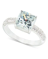 Charter Club Silver Plated Cubic Zirconia Ring, Created for Macy's