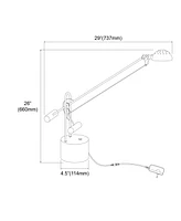 Dainolite 28" Metal 8W Led Desk Lamp