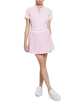 Guess Women's Arleth Pleated Pull-On Logo Tennis Skirt