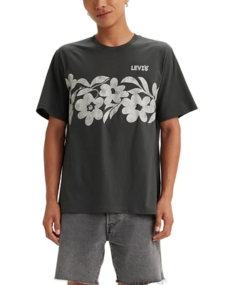 Levi's Men's Relaxed-Fit Floral Logo T-Shirt