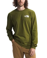 The North Face Men's Box Nse Standard-Fit Logo Graphic Long-Sleeve T-Shirt
