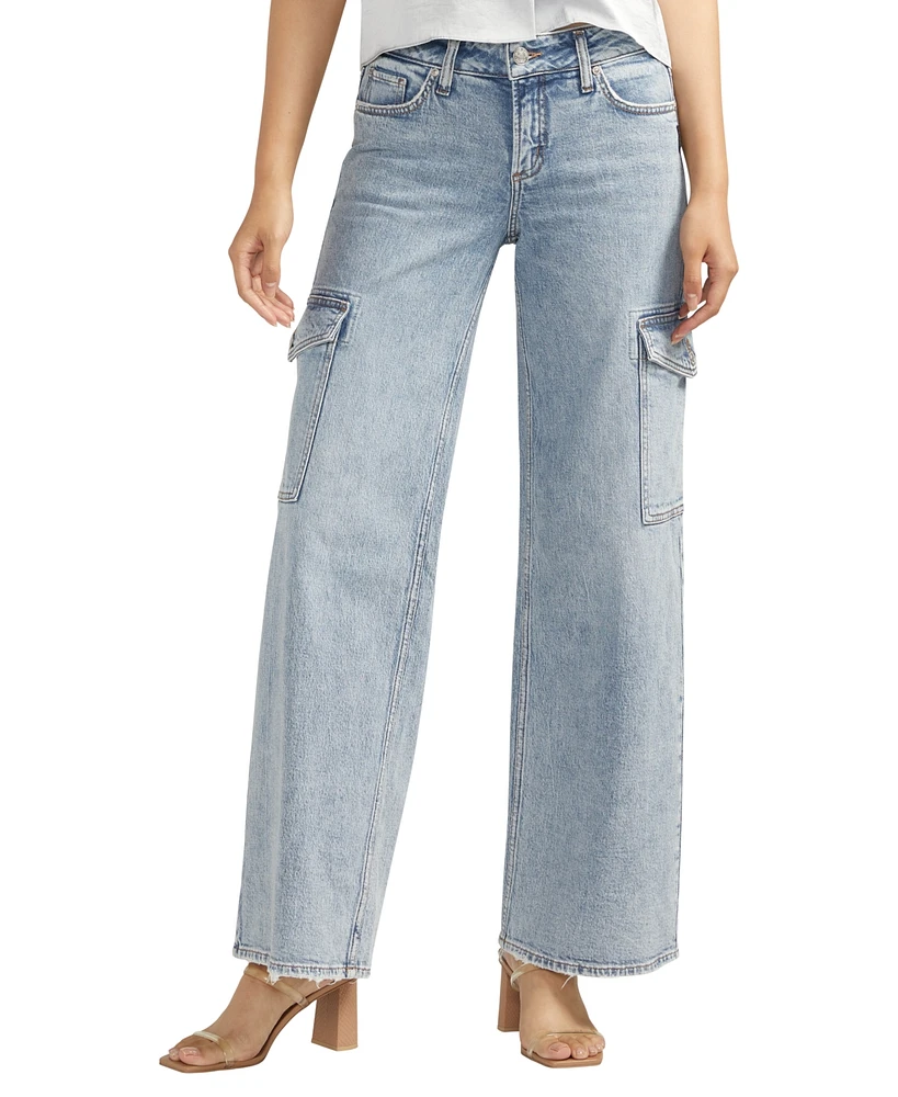 Silver Jeans Co. Suki Mid Rise Wide Leg Jeans