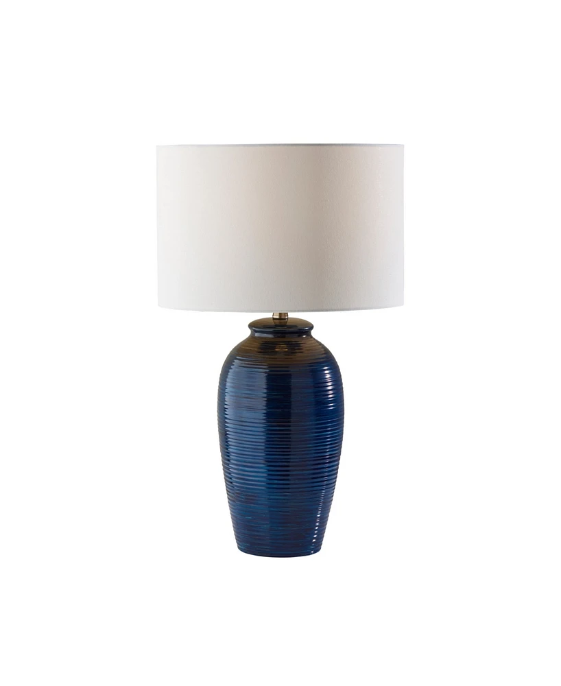 Adesso 26.5" Ribbed Ceramic Alexis Table Lamp