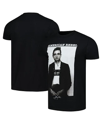 Men's and Women's Black Johnny Cash Mug Shot T-shirt