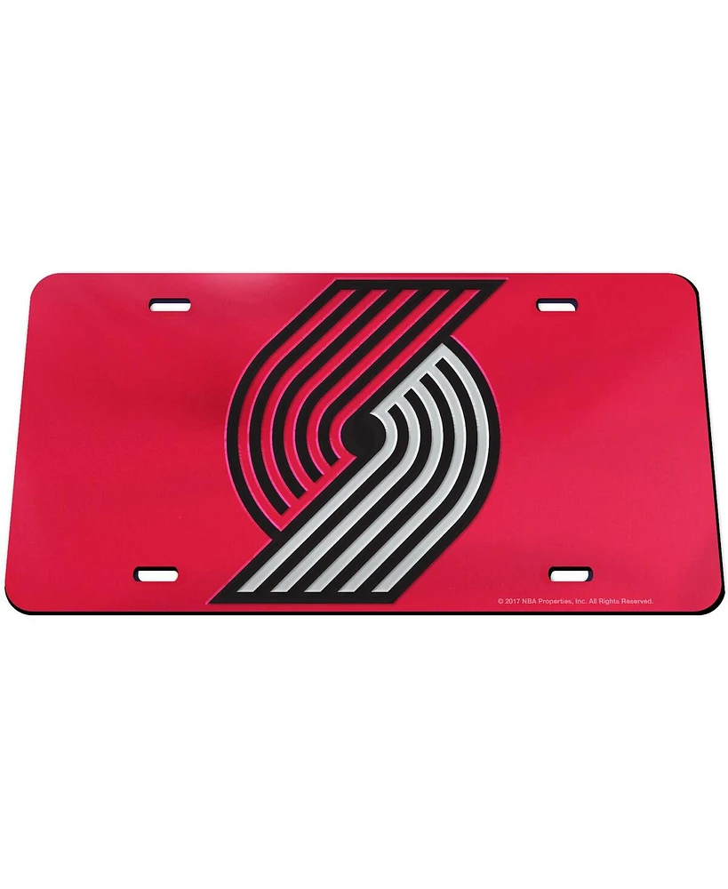 Wincraft Portland Trail Blazers Crystal Mirror Team Logo License Plate