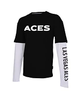 Men's and Women's Stadium Essentials Black Las Vegas Aces Spectator Long Sleeve T-shirt