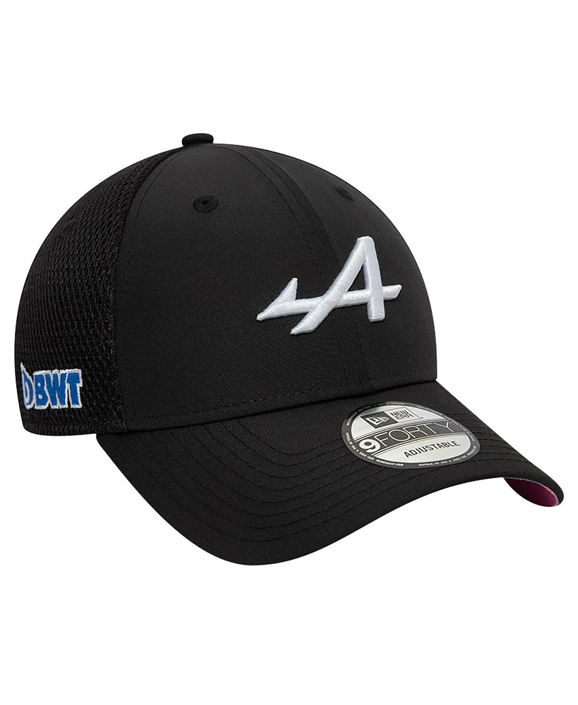 Men's New Era Black Alpine 2024 Team 9FORTY Adjustable Hat