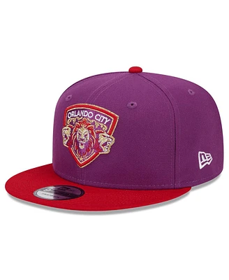 Men's New Era Purple Orlando City Sc Jersey Hook 9FIFTY Snapback Hat