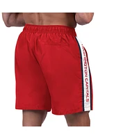 Men's G-iii Sports by Carl Banks Red Washington Capitals Streamline Volley Swim Trunks