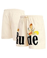 Men's Freeze Max Cream Beavis and Butt-Head Rude Woven Shorts