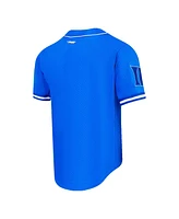 Men's Pro Standard Royal Duke Blue Devils Mesh Full-Button Replica Baseball Jersey