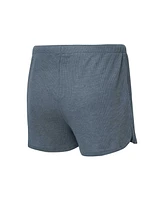 Women's Concepts Sport Charcoal Distressed Seattle Kraken Meadow Long Sleeve T-shirt and Shorts Sleep Set