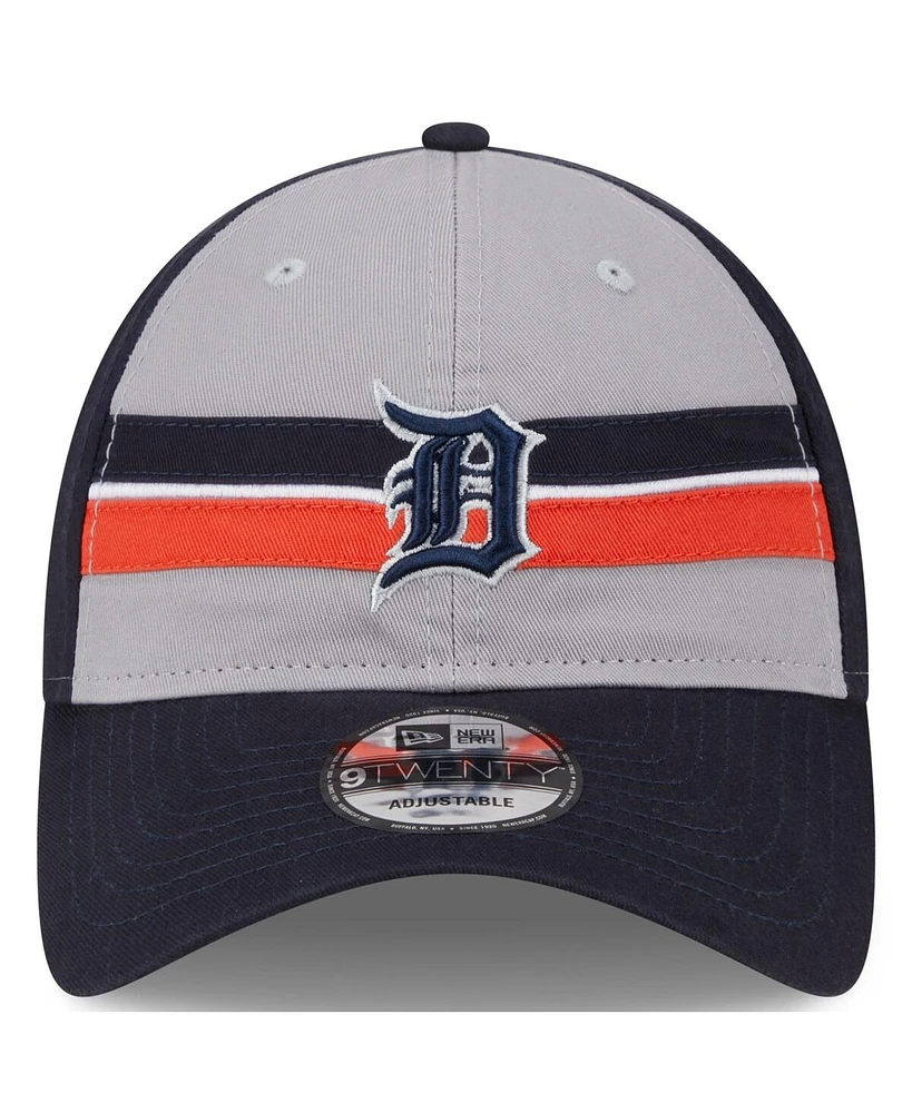 Men's New Era Gray Detroit Tigers 2024 Batting Practice 9TWENTY Adjustable Hat