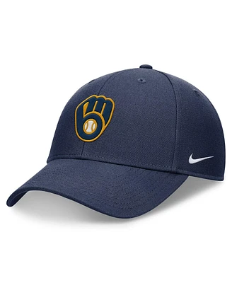 Men's Nike Navy Milwaukee Brewers Evergreen Club Performance Adjustable Hat