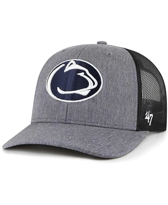 Men's '47 Brand Charcoal Penn State Nittany Lions Carbon Trucker Adjustable Hat