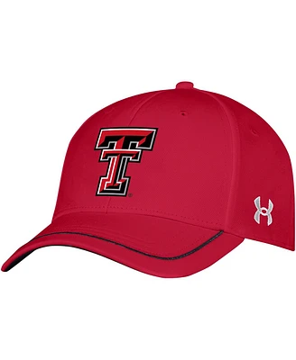 Men's Under Armour Red Texas Tech Red Raiders Iso-Chill Blitzing Accent Flex Hat