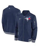 Men's Nike Navy Toronto Blue Jays Authentic Collection Full-Zip Bomber Jacket