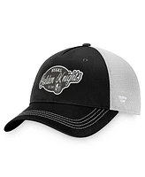 Women's Fanatics Black, White Vegas Golden Knights Fundamental Trucker Adjustable Hat