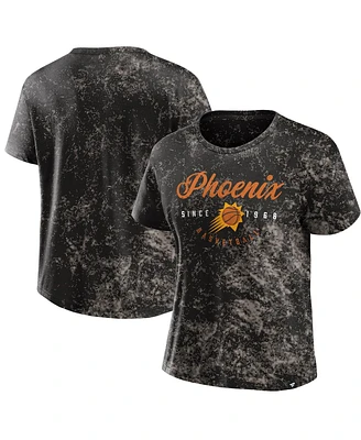 Women's Fanatics Black Distressed Phoenix Suns Breakaway T-shirt