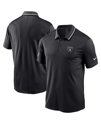 Men's Nike Black Las Vegas Raiders Sideline Victory Performance Polo Shirt
