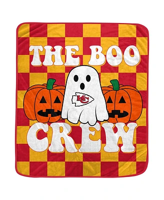 Kansas City Chiefs 50" x 60" Boo Crew Flannel Fleece Blanket