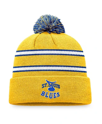 Men's Fanatics Blue St. Louis Blues Special Edition 2.0 Cuffed Knit Hat with Pom