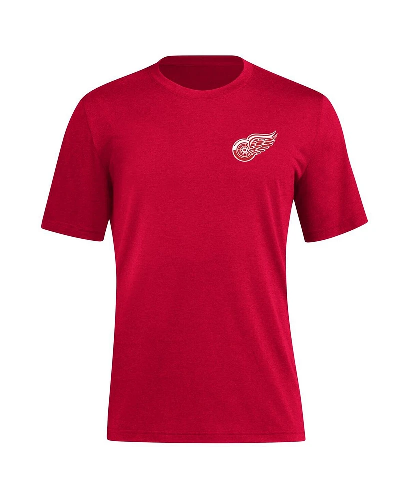 Men's adidas Red Detroit Wings Blend T-shirt