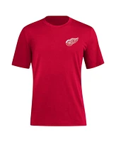 Men's adidas Red Detroit Wings Blend T-shirt